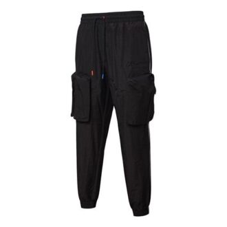 PUMA x ATTEMPT Crossover Casual Snøring Vevde Langbukser Svart