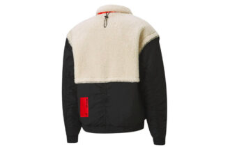 PUMA x Attempt Sherpa Fleece Jakke «Beige Svart Oransje»