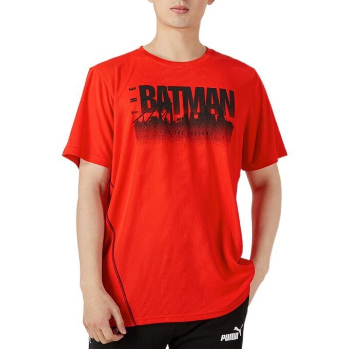 PUMA x Batman Performance Graphic T-skjorte «Rød»
