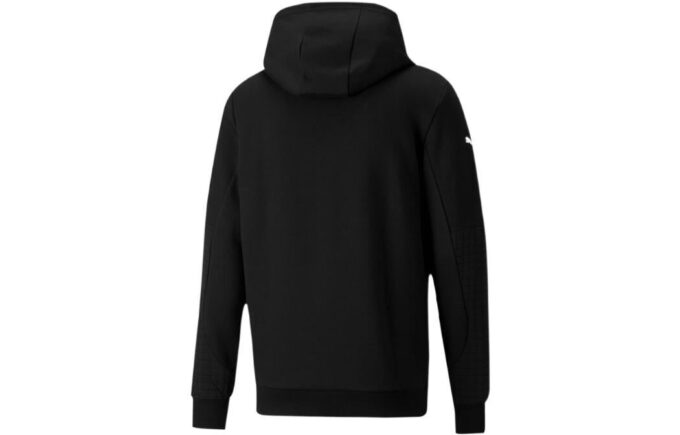 PUMA x BMW M Motorsport Regular Fit Full-Zip Hettegenser med normal passform, «Svart og hvit»