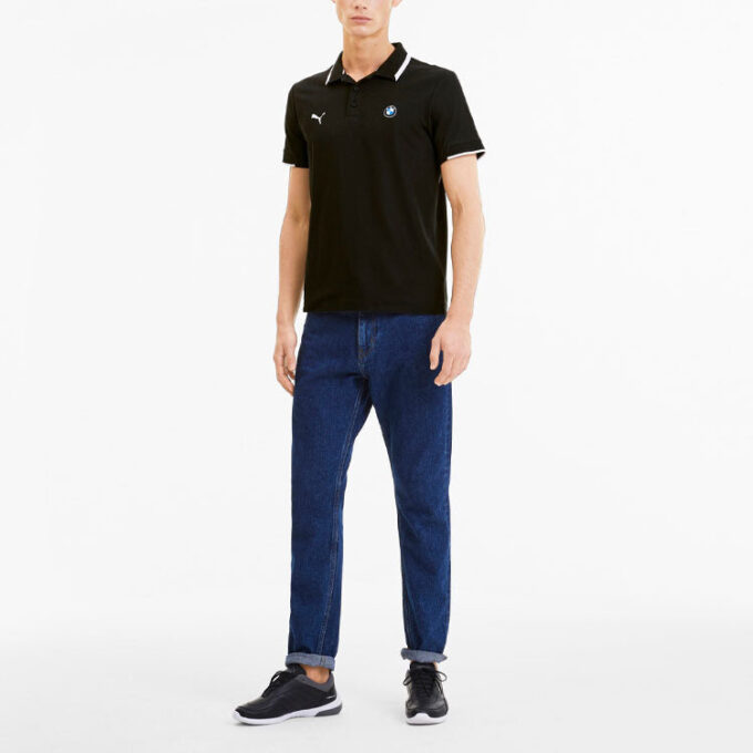 PUMA x BMW Motorsport Poloskjorte «Svart og hvit»