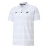 PUMA x BMW Motorsport stripete kortermet poloskjorte «Hvit svart»