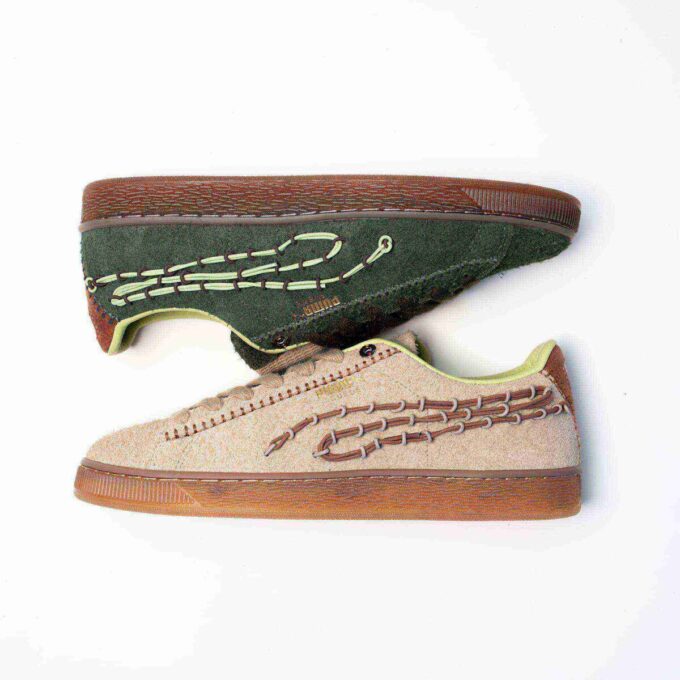 PUMA x BODEGA Semsket skinn herresko