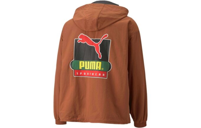 PUMA x Butter Goods Lett Pop Over Top Half Zip Hettegenser «Brun»