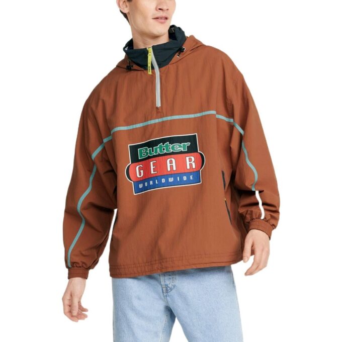 PUMA x Butter Goods Lett Pop Over Top Half Zip Hettegenser «Brun»