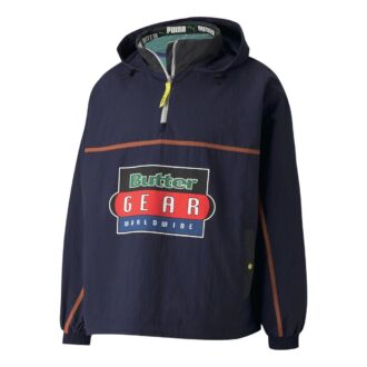 PUMA x Butter Goods Lett Pop Over Top Half Zip Hettegenser «Marineblå»