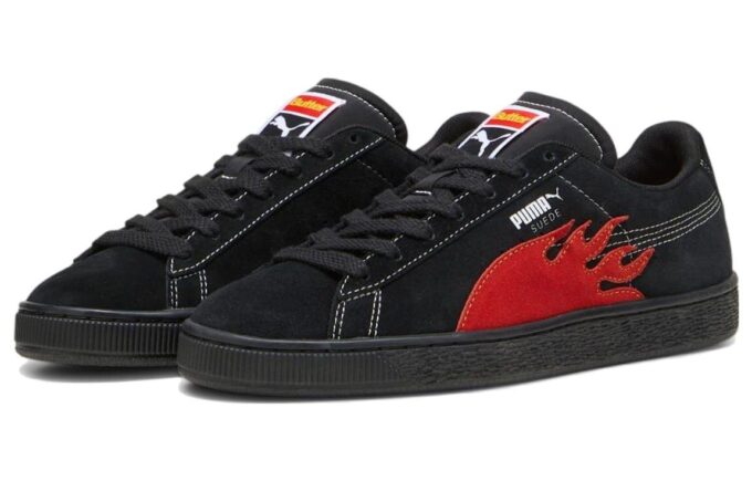 PUMA x Butter Goods Suede Classic Sko «Svart Rød»