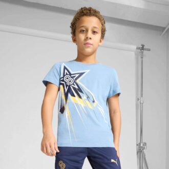 PUMA x CHRISTIAN PULISIC fotballt-skjorte med logo til store barn