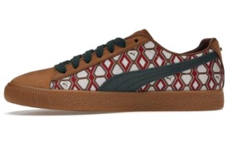 PUMA x Dapper Dan Clyde Vintage «Før-kamp-runway – Brun»