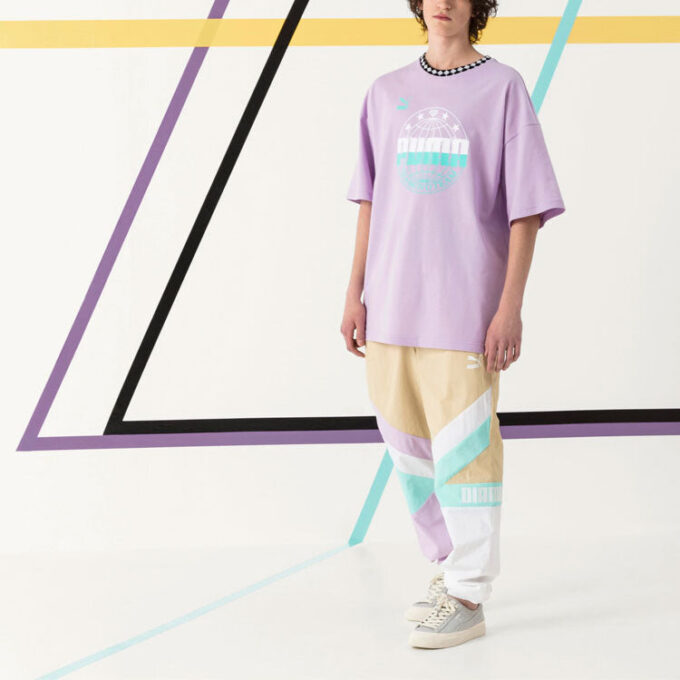 PUMA x Diamond Oversize T-skjorte «Lilla»