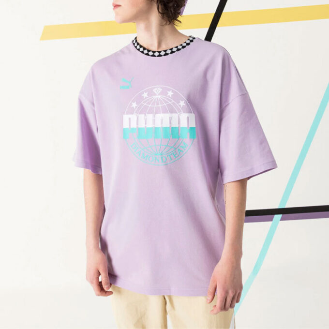 PUMA x Diamond Oversize T-skjorte «Lilla»