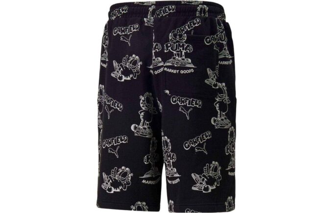 PUMA x Garfield shorts med heldekkende trykk «Svart»