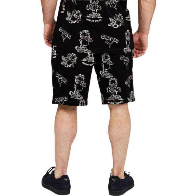 PUMA x Garfield shorts med heldekkende trykk «Svart»