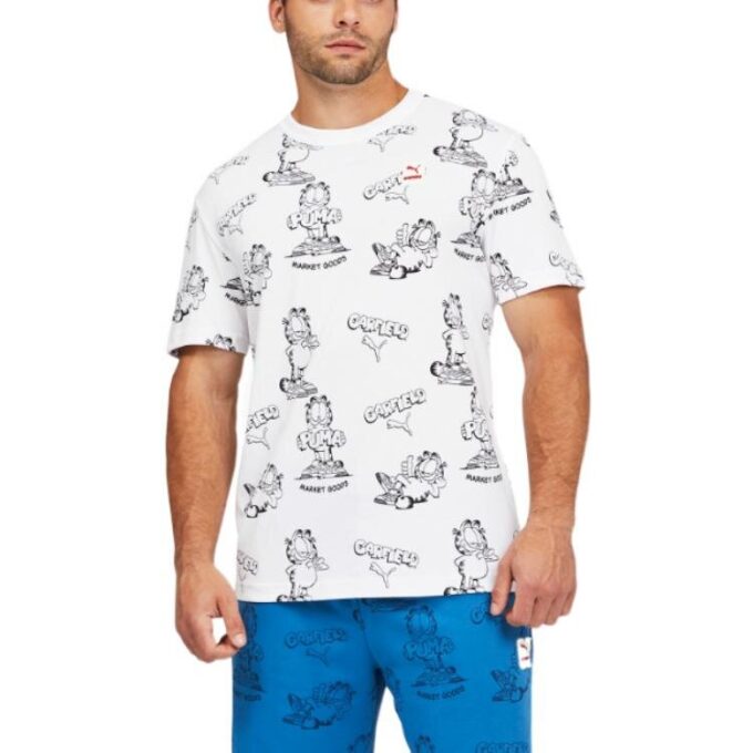 PUMA x GARFIELD T-skjorte med trykk «Hvit»