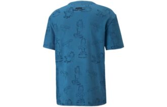 PUMA x GARFIELD T-skjorte med trykk «Vallarta Blue»