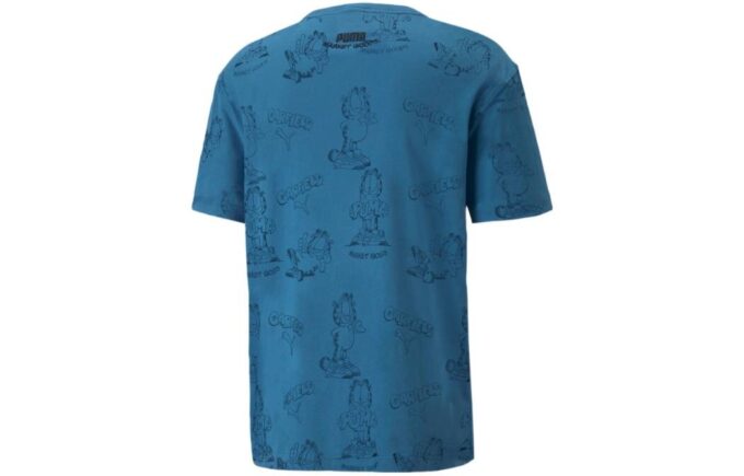 PUMA x GARFIELD T-skjorte med trykk «Vallarta Blue»