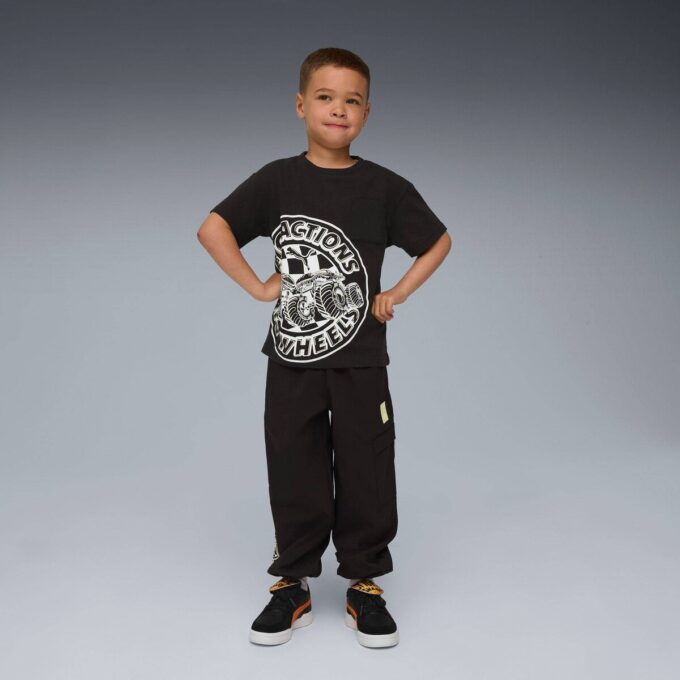 PUMA x HOT WHEELS™ MONSTER TRUCKS T-skjorte med grafikk til barn