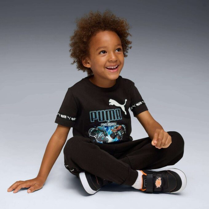 PUMA x HOT WHEELS™ MONSTER TRUCKS T-skjorte med grafikk til barn