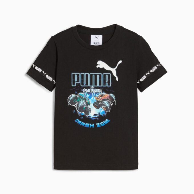 PUMA x HOT WHEELS™ MONSTER TRUCKS T-skjorte med grafikk til barn