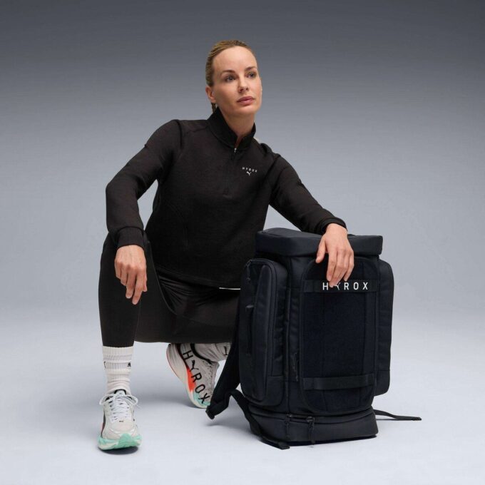 PUMA x HYROX Dametopp med kvart glidelås