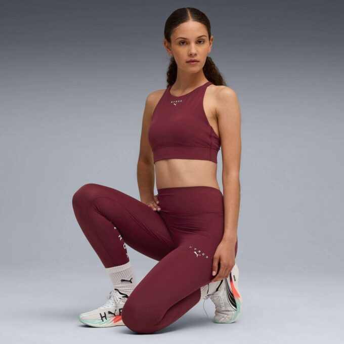 PUMA x HYROX Shapeluxe High Neck Sports-BH for kvinner med fukttransporterende og middels belastning
