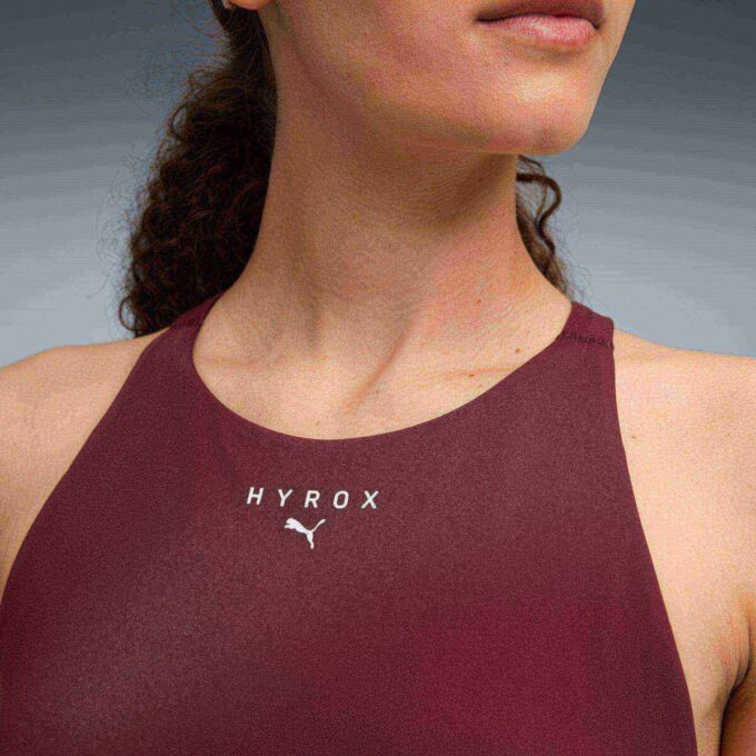 PUMA x HYROX Shapeluxe High Neck Sports-BH for kvinner med fukttransporterende og middels belastning