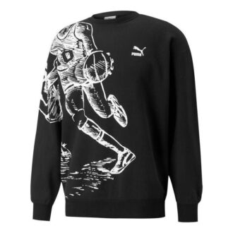 PUMA x Joshua Vibes Genser med rund hals «Svart»