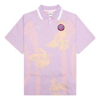 PUMA x KidSuper strikket poloskjorte «Vivid Violet»