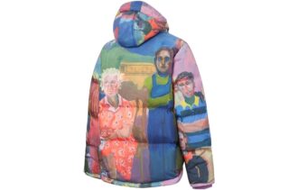 PUMA x Kidsuper Studio Printed Puffer Dunjakke «Blå Rød Grønn Lilla»