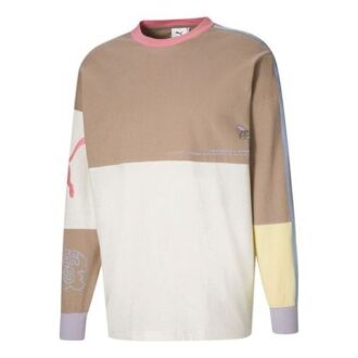 PUMA x KS LS T-skjorte med lange ermer, kremhvit