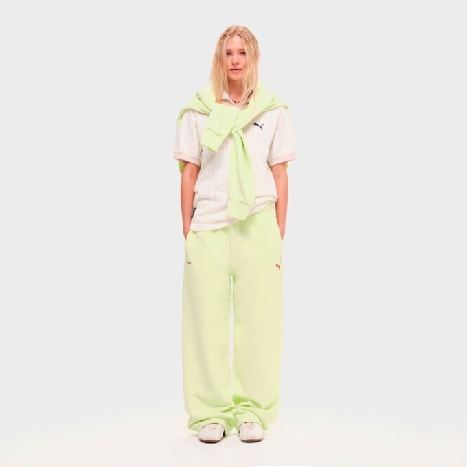 PUMA x MADHAPPY fleece joggebukse med rette ben