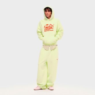 PUMA x MADHAPPY fleece joggebukse med rette ben