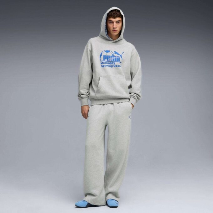 PUMA x MADHAPPY fleece joggebukse med rette ben