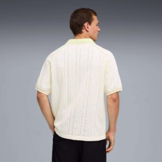 PUMA x MADHAPPY strikket poloskjorte