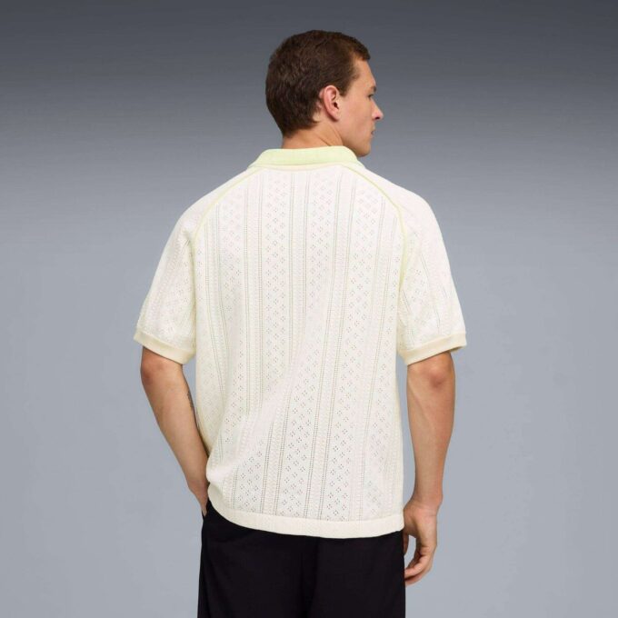 PUMA x MADHAPPY strikket poloskjorte