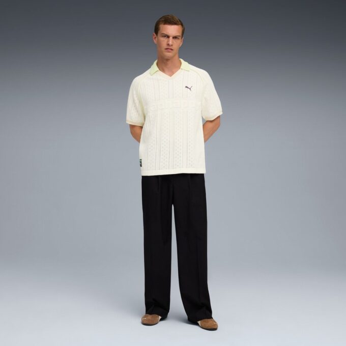 PUMA x MADHAPPY strikket poloskjorte