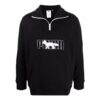 PUMA x Maison Kitsun Genser med halv glidelås «Svart og hvit»