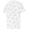 PUMA x Maison Kitsune Crossover Aop T-skjorte Brodert Logo Sports Rund Hals Kortermet Hvit