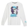 PUMA x MELO Blå Hive Langermet Basketball T-skjorte «Hvit»