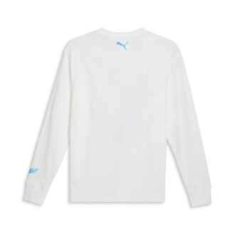 PUMA x MELO Blå Hive Langermet Basketball T-skjorte «Hvit»