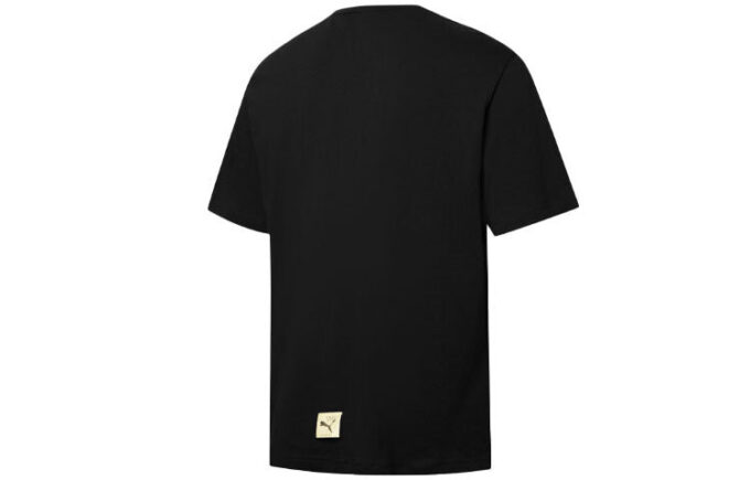 PUMA x MICHAEL LAU Felles signert tegneserietrykk Avslappet sport Rund krage Herre Svart