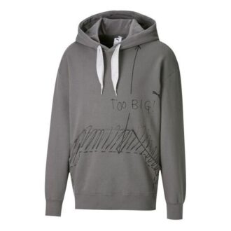 PUMA x Michael Lau Too Big Graphic-hettegenser «Grå»