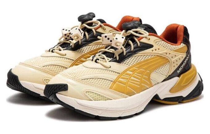 PUMA x Monopoly Staffonly Sneakers &laquo;Beige Gul Svart&raquo;