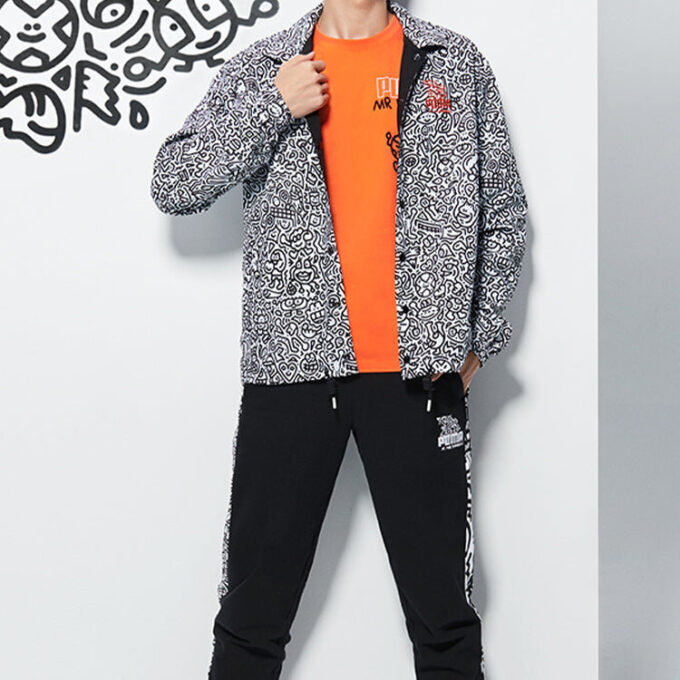 PUMA x Mr Doodle Bukser «Svart Hvit»