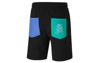 PUMA x MR DOODLE Crossover Funny Graffiti Sportshorts Svart
