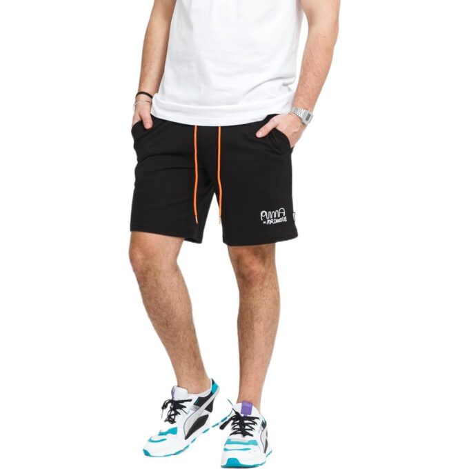 PUMA x MR DOODLE Crossover Funny Graffiti Sportshorts Svart