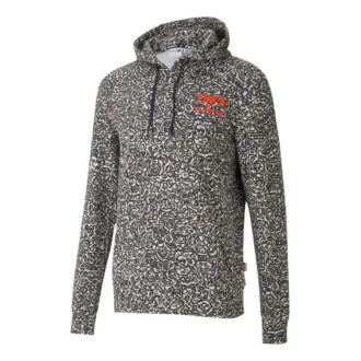 PUMA x Mr Doodle Crossover Snorhette Strikkegenser Avslappet Sport Svart
