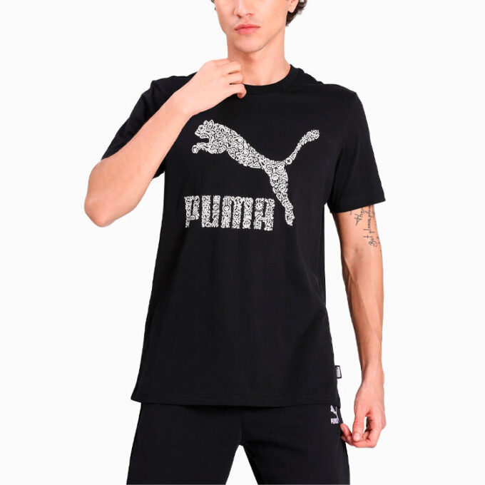 PUMA x Mr Doodle T-skjorte «Svart og hvit»