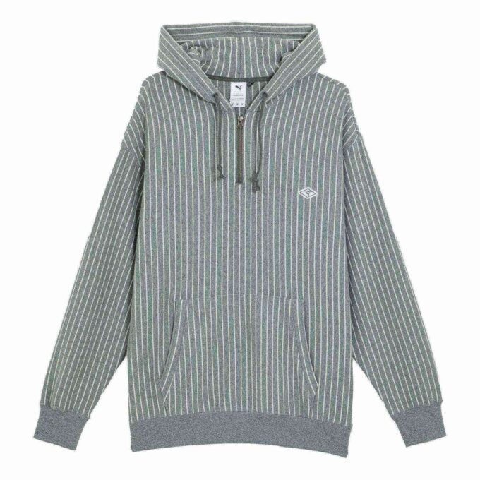PUMA x Nanamica stripete hettegenser «Grå»