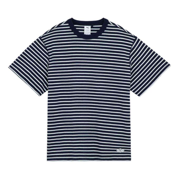 PUMA x Nanamica stripete t-skjorte «Marineblå»